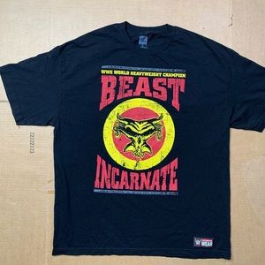 WWE Brock Lesnar Beast Incarnate Wrestlint Shirt Size XL WWF WCW ECW AEW TNA